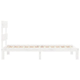 Bed Frame without Mattress White 90x200 cm Solid Wood Pine 3193517