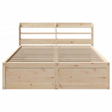 Bed Frame with Headboard 150x200 cm King Size Solid Wood Pine 3307080