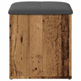Storage Bench Old Wood 42x42x45 cm Engineered Wood 857613