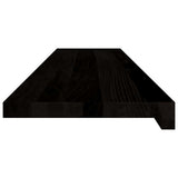 Stair Treads 16 pcs Brown Black 110x25x2 cm Solid Wood Oak 3283053