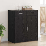 Storage Cabinet Black oak 80 x 42.5 x 93.5 cm Engineered wood 3365601