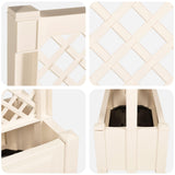 Big Planter with Trellis White 99.5 x 43 x 133.5 PP 42041728