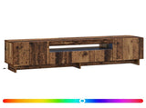 LED TV Cabinet Old Wood Engineered Wood 896033