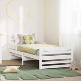Bed Frame with Headboard White 80 x 200 cm Engineered Wood 877207