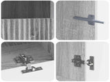 5 Piece LED TV Cabinet Grey Sonoma Engineered Wood 3416604