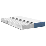 Bed Mattress with Mattress Blue 120 x 190 cm Fabric 42008279