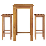 Garden Bar Set Natural Acacia Wood Solid Acacia Wood Medium 3154386