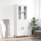 Highboard White 69.5x34x180 cm Engineered Wood 3198337