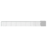 Chicken Cage Grey 900x91x100 cm Galvanised Steel 3106466