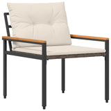 Outdoor Furniture Set 4 pcs Cream White Poly Rattan 42025357
