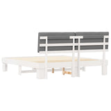 Bed Frame with Upholstered Headboard Light Grey 180 x 200 cm 3398103