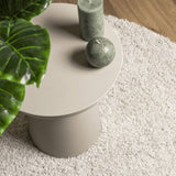 Shaggy Rug PAMPLONA High Pile Modern Cream 160x160 cm 375236