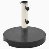 Parasol Base Black Granite and Stainless Steel 20 kg 45068