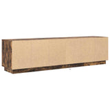 TV Cabinet with LED Lights Smoked Oak 193.5x41x50 cm 3328439