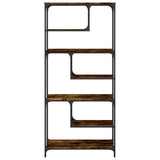 Bookcase Smoked Oak 81x36x176 cm Engineered Wood 836225