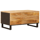 Coffee Table Brown 80 x 50 x 40 cm Solid Mango Wood 4018300