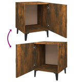 Bedside Cabinets 2 pcs Smoked Oak Engineered Wood 817316