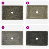 149156 Sink 45x30x12 cm Marble High Gloss Grey