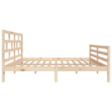 3101283 Bed Frame without Mattress Solid Wood 140x200 cm