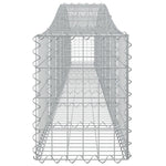 Arched Gabion Basket 400x30x40/60 cm Galvanised Iron 153402