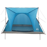 Camping Tent with Roof Blue 4-Person Polyester and Steel 42028648