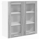 Hanging Cabinet Grey Sonoma 80 x 31 x 80 cm Engineered Wood 884327