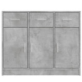 Sideboard Concrete Grey 91x28x75 cm Engineered Wood 823012