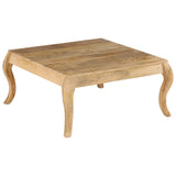 ZNTS Coffee Table 80x80x40 cm Solid Mango Wood 247111