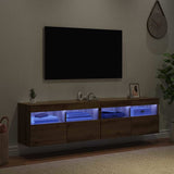 TV Wall Cabinets with LED 2 pcs Artisan Oak 80 x 30 x 40 cm 882980