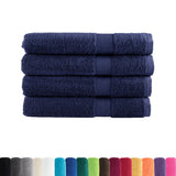 Premium Towels "SOLUND" 4 pcs Navy Blue 100x200 cm 600 gsm 137270