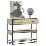 Console Table Sonoma Oak 90x35x80 cm Engineered Wood 849180