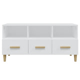 TV Cabinet White 102x36x50 cm Engineered Wood 812600