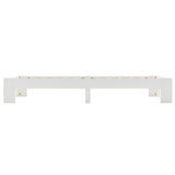 Bed Frame without Mattress White Solid Pine Wood 90x200 cm 283292