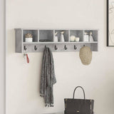Wall-Mounted Coat Rack Concrete Grey 100 x 16 x 26 cm 874326