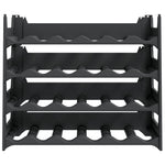 ZNTS Wine Rack for 24 Bottles PP Stackable 154978