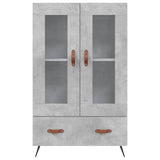 Highboard Concrete Grey 69.5x31x115 cm Engineered Wood 828272