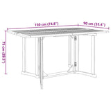Garden Dining Set 7 pcs Brown Solid Teak Wood 3155338