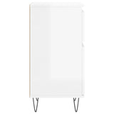Sideboards 2 pcs High Gloss White 40x35x70 cm Engineered Wood 831153