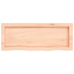 ZNTS Wall Shelf 80x30x cm Untreated Solid Wood Oak 363544