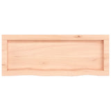 ZNTS Wall Shelf 80x30x cm Untreated Solid Wood Oak 363544