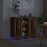 LED Sideboard Old Wood 90 x 32 x 75 cm Engineered Wood 869688