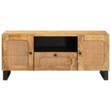 TV Cabinet with Drawer Brown 105 x 33 x 46 cm Solid Mango Wood 4018058