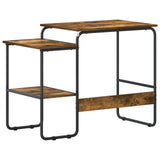 Desk with Storage Smoked Oak 100 x 50 x 75 cm 8007992