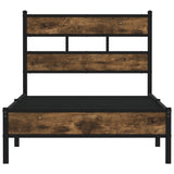 Bed Frame without Mattress with Headboard Sonoma Oak 107x203 cm 4017196
