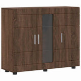 Wooden Cabinet Brown Oak 88.5 x 30.5 x 73 cm Engineered Wood 880308
