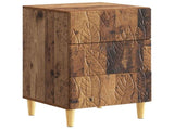 Bedside Table Old Wood 43 x 39.5 x 66.5 cm Engineered Wood 895023