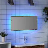 Mirror Old wood 80 x 37 cm Glass and Engineered Wood 863306