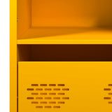 Highboard Mustard Yellow 68x39x103.5 cm Steel 851409
