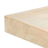 247442 Dining Table White 120x60x75 cm Solid Mango Wood