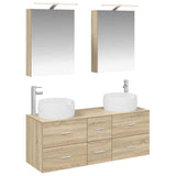 Bathroom Furniture Set 5 pcs Sonoma Oak 3407033